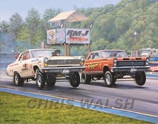 Drag Racing action prints..Toxic Element vs Tigger, Mercury Gassers picture