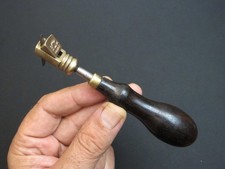 1868 Vtg  “J. Gomph” Cobbler Leather Working Slitter/Cutter/Skiving Antique Tool picture