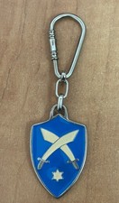 Rare IDF Herev 299 Battalion Sword Keychain - Israeli Druze Military Shield picture