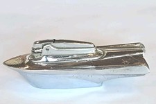 Vintage Ronson Art Deco Futura Boat Table Lighter Made in England - Untested  picture