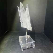 1.2LB 200mm''Clear Quartz Clusters with Stand Ornament Crystal Quartz Carving picture