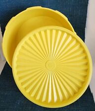 Tupperware Vintage Yellow Harvest Gold Storage Canister 1204 W/Lid 8
