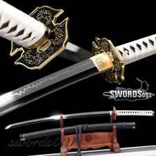 Yamato T10 Clay Tempered Devil May Cry Japanese Katana Mirror Blade Anime Sword picture