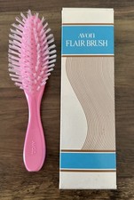 Vintage Avon Flair Hair Brush Pink 8
