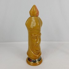 VTG 60s Old Crow Chessmen Decanter Chess Piece Light Bishop Empty Décor LB02 picture