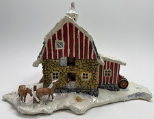 Lowell Davis Farm Country Christmas Holiday Lighted Barn Scene Ertl With Box picture