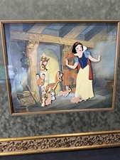 Disney Snow White Seven Dwarfs House Warming Hand Painted Cel LE 12/25 COA picture