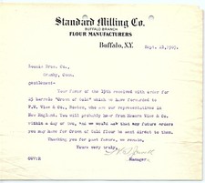 1907 Standard Milling Co. Flour Manufacturers Letterhead picture