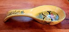Talevera Brand Hand Painted Spoon Rest/ Floral Pattern picture