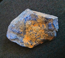 Blue Tan Lapis Lazuli Rough Mineral Specimen Rock Stone Lapidary  Display 371.4g picture