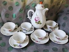 Nymphenburg Demitasse Six Tea Cups and Saucers and Teapot picture