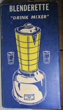 RARE Circa 1952 La Belle Silver Company BLENDERETTE Drink Mixer NEW IN BOX NR picture