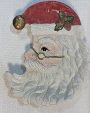 Vintage Omnibus by Fitz and Floyd Santa Claus Head Ceramic Tray Dish 1996 picture