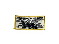 Truckin My Blues Away Patch 4”x2” Vintage 60’s Original Trucker Rig Hippie NOS picture