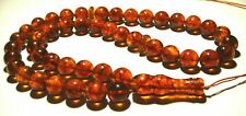 Genuine amber Tespih  Natural Baltic amber prayer 45 beads amber tasbih pressed picture
