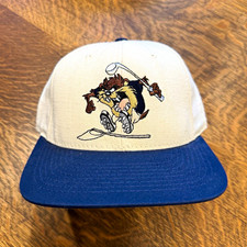 Vintage Looney Tunes Taz Hat Golf Snapback Cap 1997 Warner Bros Made in USA picture
