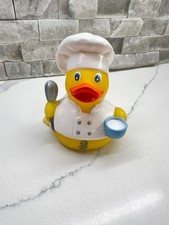 RARE Ritz-Carlton Hotel Collectible Chef Rubber Duck SIGNED By Pastry Chef Heidi picture