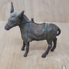 Vintage Cast Iron Donkey Burro Mule Still Penny Bank picture
