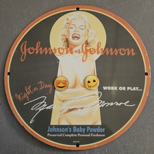 VINTAGE JOHNSON & JOHNSON BABY POWDER MARILYN MONROE 12