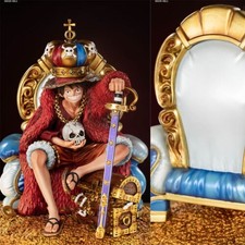 BRAIN-HOLE Studio One Piece Throne Monkey D Luffy Resin Model in stock H20cm picture