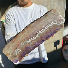 7.3lb RARE Natural amethyst With crazy agate Slab Rough Mineral Specimen picture