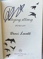 Demi Lovato Signed In Person Staying Strong 1st Ed HC Book picture
