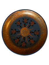 SHERD Studio Indigenous-Style Terra Cotta Dot-Art Plate 6.25