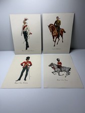 Dewar’s White Label Scottish Regimental Prints LAW Military Uniform Set of 4 picture