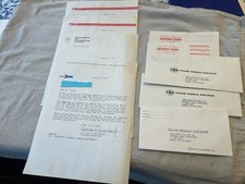 VTG 70s TWA Amtrak MBTA Mass Transport Correspondence Airline Transit Ephemera picture