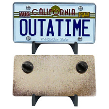 MM-010 Back to the Future inspired OUTATIME Delorean California License Plate Pi picture