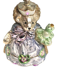 Rare Christopher Radko PRINCESS MUFFY & THE POLLYWOG Glass Christmas Ornament picture