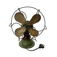 Vintage Liberty Bell America Metal Table Fan Green Corded Electric Tested picture