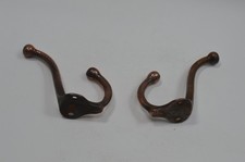 vintage double copper hooks with beautiful patina, great in any room picture