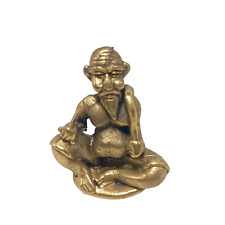 Choo ChoK Statue Old Man Rich Money Wealth Talisman Thai Buddhist Amulet 1.2 in picture
