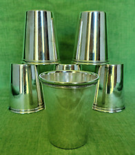 Set of 6 MCM WM Rogers 1025 Silverplate Julep Cups - Vintage - Derby - Elegant picture