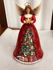 Retired 2009 Jim Shore CHRISTMAS SPIRIT SHINES BRIGHT Musical Angel 4012989 picture