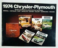 1974 Chrysler-Plymouth Sales Brochure Imperial Barracuda Fury Mopar Specs picture