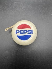 Vintage Pepsi Yo-Yo Promo Toy Retro Soda Pop Advertising Classic Globe Logo picture