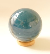 Blue Onyx Sphere – Natural Polished Gemstone Ball 61.7 mm – 11.81 oz picture