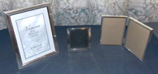 3 Older Silver Metal Picture Frames & 1 Double/1 unused3.5 x 5