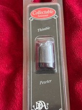 VTG Collectible Souvenir Pewter Thimble 1850 California Gold Miner 3D Topper picture