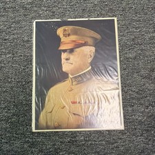 1920 Military General Solider Painting NEW Package Wall Hanging 10.5’X8’ Antique picture