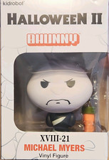 Kidrobot Halloween II Dunny Michael Myers XVIII-21 w/Paw Keychain picture