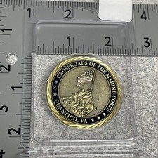 Coin USMC Quantico VA Base Challenge Coin Brand New In Case. Licensed  picture