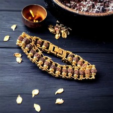 5 Mukhi Rudraksha Bracelet Five 5 Face Rudraksh 100% Genuine Energized picture