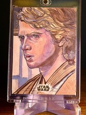 2026 Topps Chrome Star Wars Galaxy Anakin Skywalker Silver Foil Sketch 1 of 1 picture