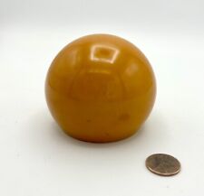 Rare Bakelite Catalin Ball Paperweight 286 gram Butterscotch 3