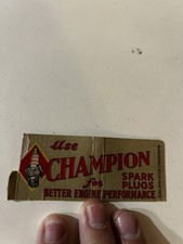 1940s CHAMPION SPARK PLUGS Gas & Oil Auto Advertising Complete Matchbook Vintage picture