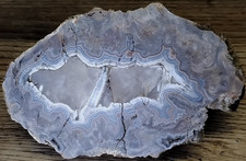 4.47 lb. Eastern Kentucky Banded Agate Crystal Quartz Cut Geode 7