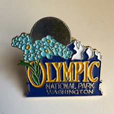 Olympic National Park Washington Enamel Lapel Pin Ballou Reg'd Clutch Back 2005 picture